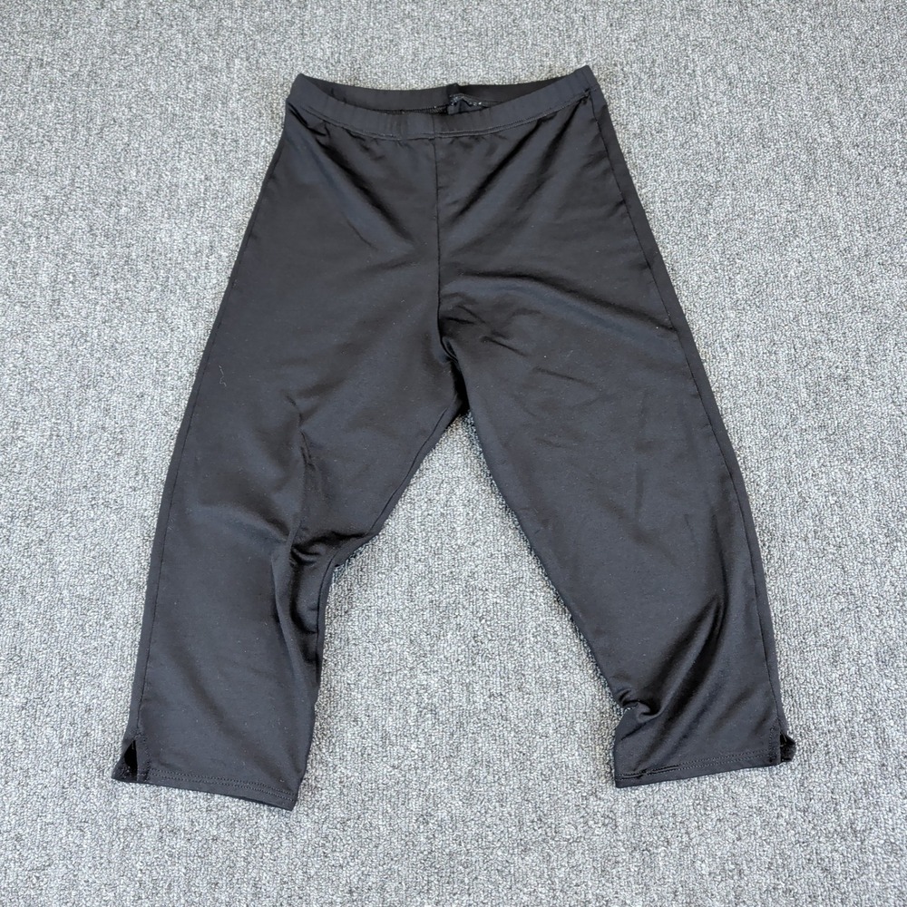 MotionWear Womens Capri Leggings Large Nylon Spandex Black Vintage Athletic Yoga — photo 2
